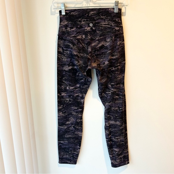 Lululemon Align Pant II 25” Rip Wave Purple Thunder Black Size 4 - Picture 7 of 13